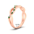 Thumbnail 33 - Infinity Twist Diamond Wedding Band