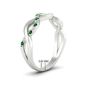 Thumbnail 81 - Infinity Twist Diamond Wedding Band
