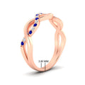Thumbnail 15 - Infinity Twist Diamond Wedding Band