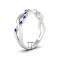 Thumbnail 63 - Infinity Twist Diamond Wedding Band