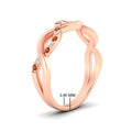 Thumbnail 27 - Infinity Twist Diamond Wedding Band