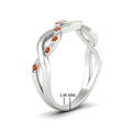 Thumbnail 75 - Infinity Twist Diamond Wedding Band