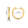 Load image into Gallery viewer, Flush Set Round Hoop Earring