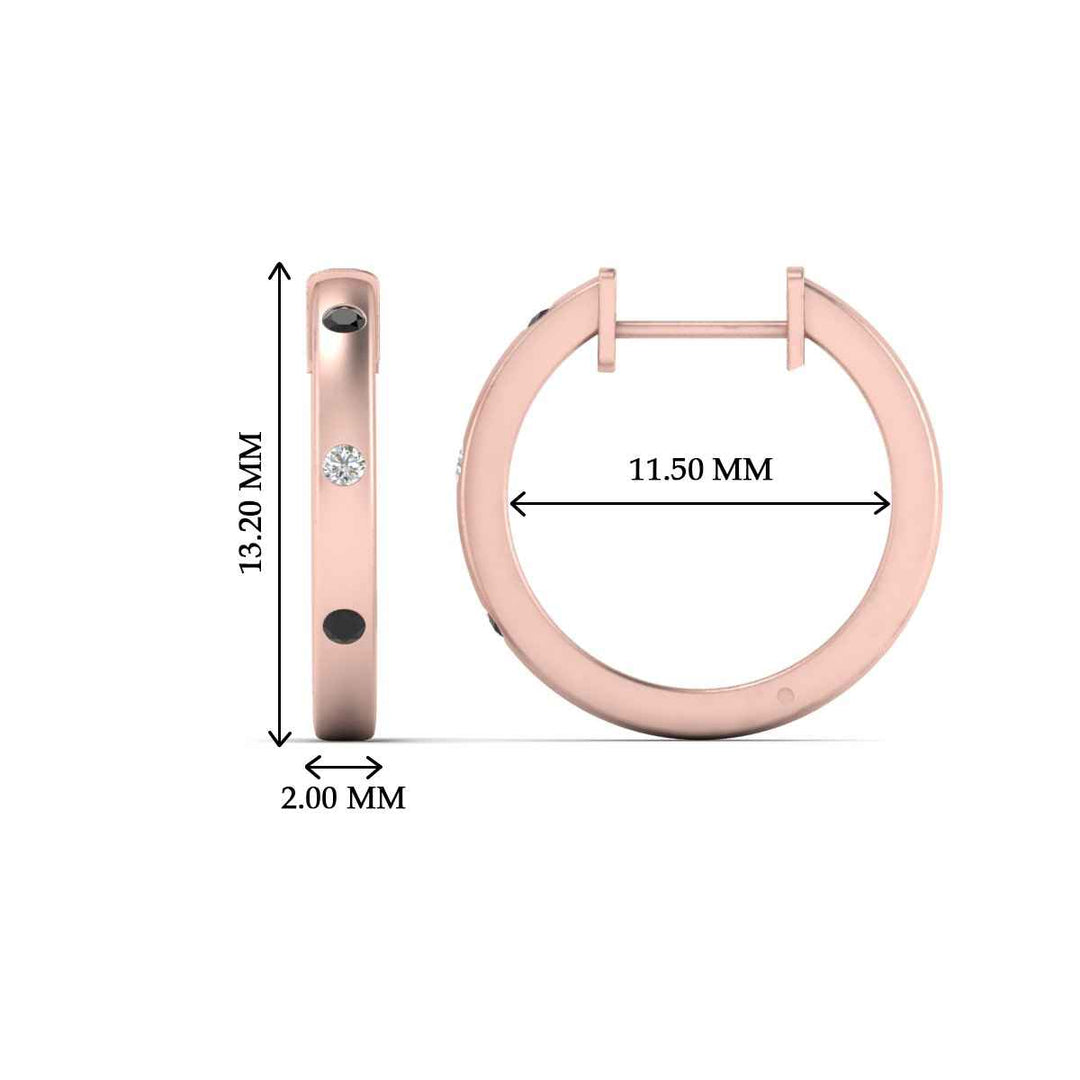 flush-set-round-diamond-hoop-earrring-with-black-diamond-in-rose-gold-FDEAR10976GBLACKANGLE1-NL-RG