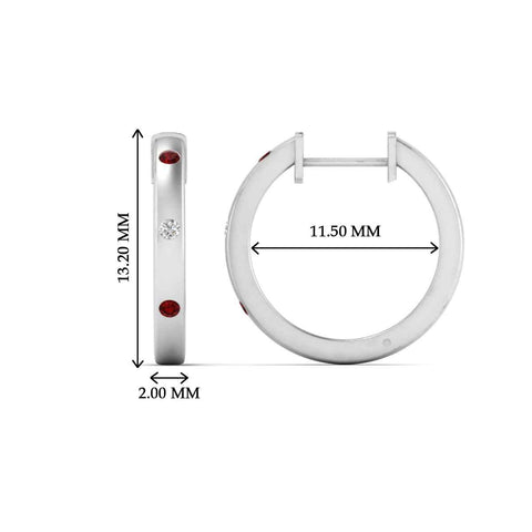 flush-set-round-diamond-hoop-earrring-with-ruby-in-white-gold-FDEAR10976GRUDRANGLE1-NL-WG