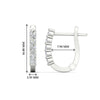 Load image into Gallery viewer, Half Carat Small Hoop Earrings