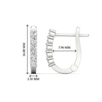 Load image into Gallery viewer, Half Carat Small Hoop Earrings
