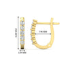 Load image into Gallery viewer, Half Carat Small Hoop Earrings