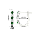 Load image into Gallery viewer, Half Carat Small Hoop Earrings
