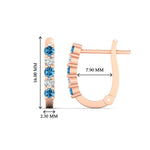 Load image into Gallery viewer, Half Carat Small Hoop Earrings
