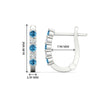 Load image into Gallery viewer, Half Carat Small Hoop Earrings