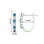 Load image into Gallery viewer, Half Carat Small Hoop Earrings
