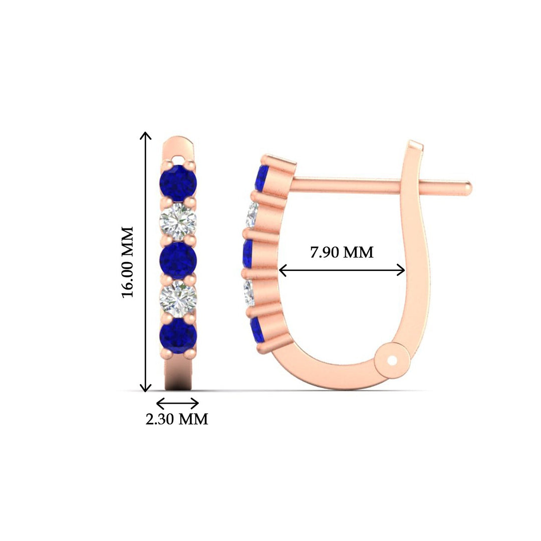 Half Carat Small Hoop Earrings