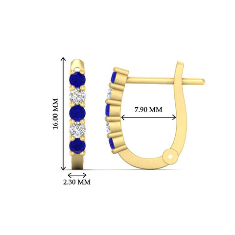 Half Carat Small Hoop Earrings