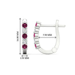 Load image into Gallery viewer, Half Carat Small Hoop Earrings
