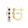 Load image into Gallery viewer, Half Carat Small Hoop Earrings