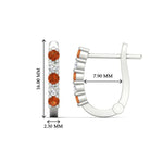 Load image into Gallery viewer, Half Carat Small Hoop Earrings
