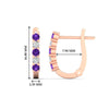 Load image into Gallery viewer, Half Carat Small Hoop Earrings
