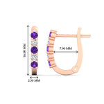 Load image into Gallery viewer, Half Carat Small Hoop Earrings
