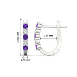 Load image into Gallery viewer, Half Carat Small Hoop Earrings
