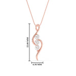 Load image into Gallery viewer, 3-stone-swirl-diamond-pendant-in-rose-gold-FDPD11482ANGLE1-NL-RG-HW

