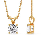 Load image into Gallery viewer, Round 4 Prong Solitaire Pendant
