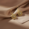 Load image into Gallery viewer, Filigree_Circle_Drop_Lever_Back_Earring