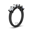 Load image into Gallery viewer, Five-stone-wedding-band-cushion-cut-2-carat-diamond-in-black-gold-fdwb8008cuangle2-2.00ct-nl-bg-hw?v=1773305628
