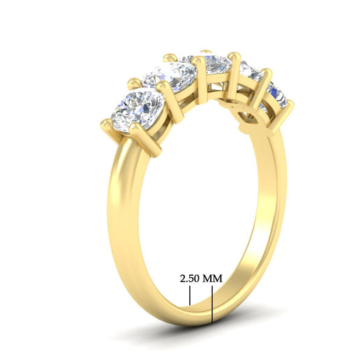 Five-stone-wedding-band-cushion-cut-2-carat-diamond-in-yellow-gold-fdwb8008cuangle2-2.00ct-nl-yg-hw?v=1773305628