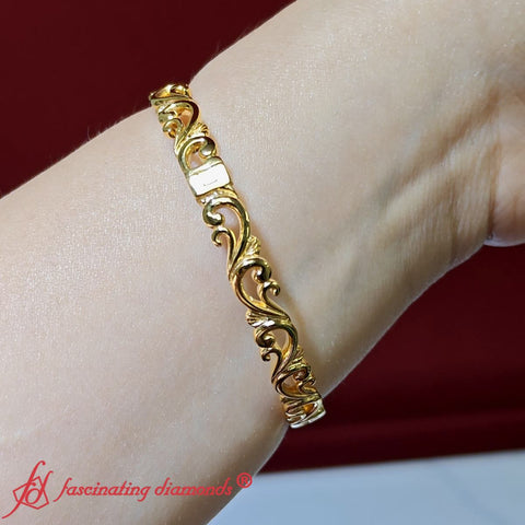Floral-scroll-filigree-bracelet-in-yellow-gold-fdbrc11832-8
