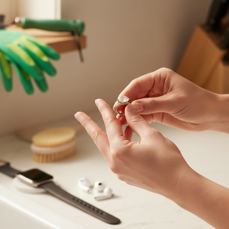 When You Should Remove Diamond Jewelry