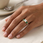 Load image into Gallery viewer, Princess Cut Floral Vine Lab Grown Engagement Ring