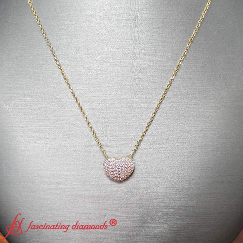 Heart Cluster Diamond Pendant