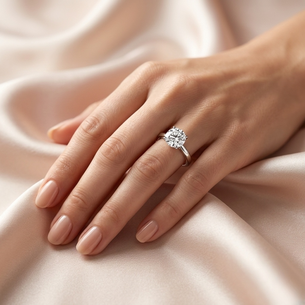 How a 1 Carat Diamond Looks on the Finger