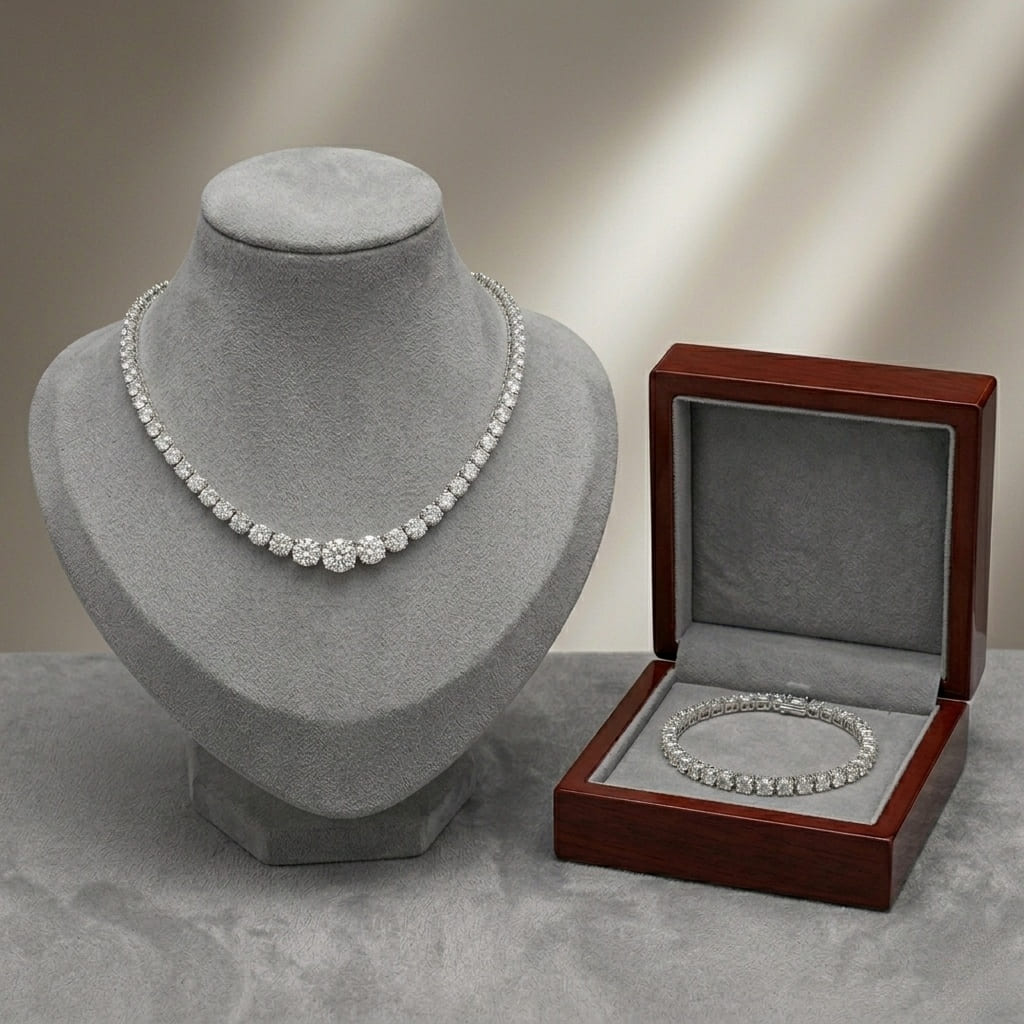 How a Tennis Necklace Differs from a Tennis Bracelet