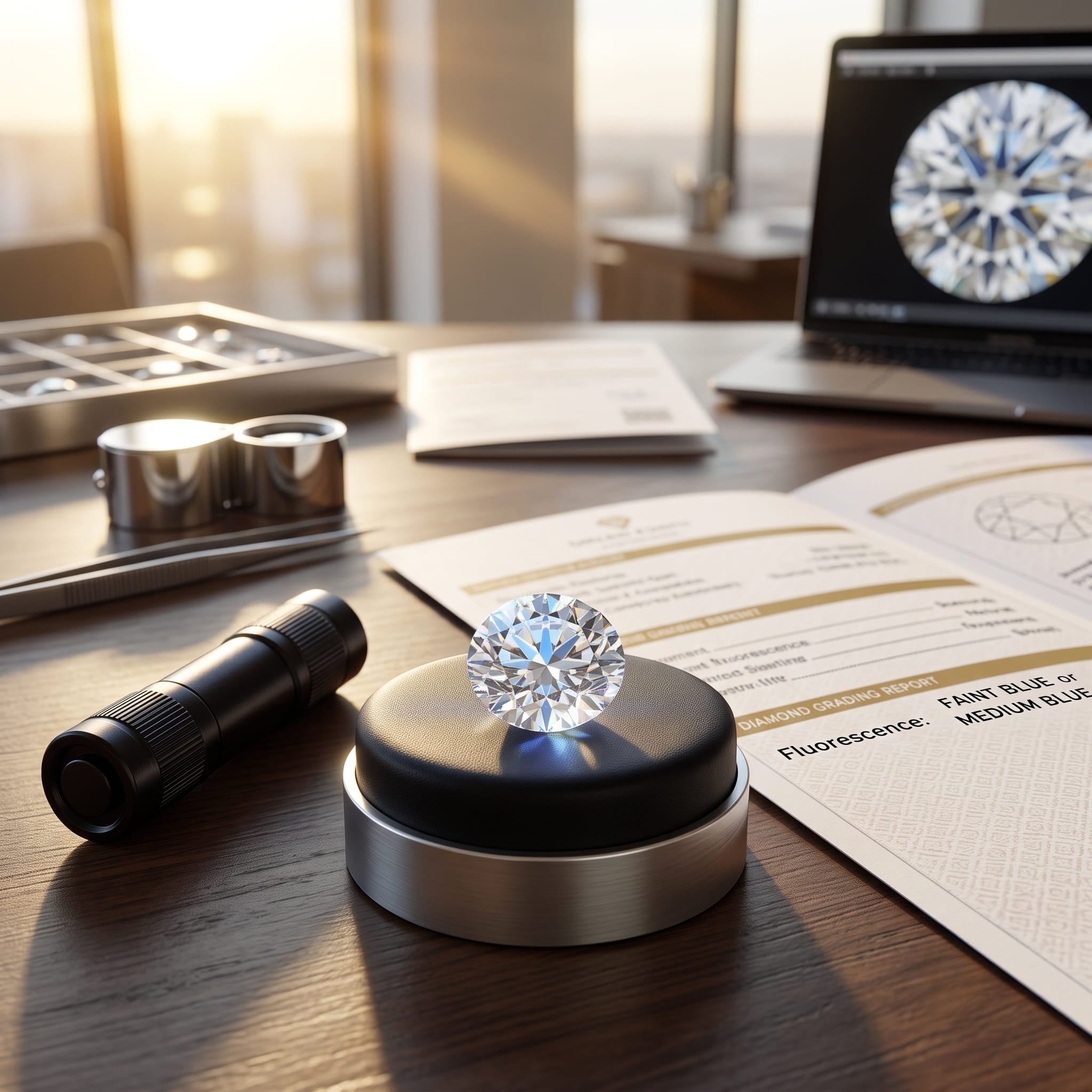 How to Check a Diamond's Fluorescence