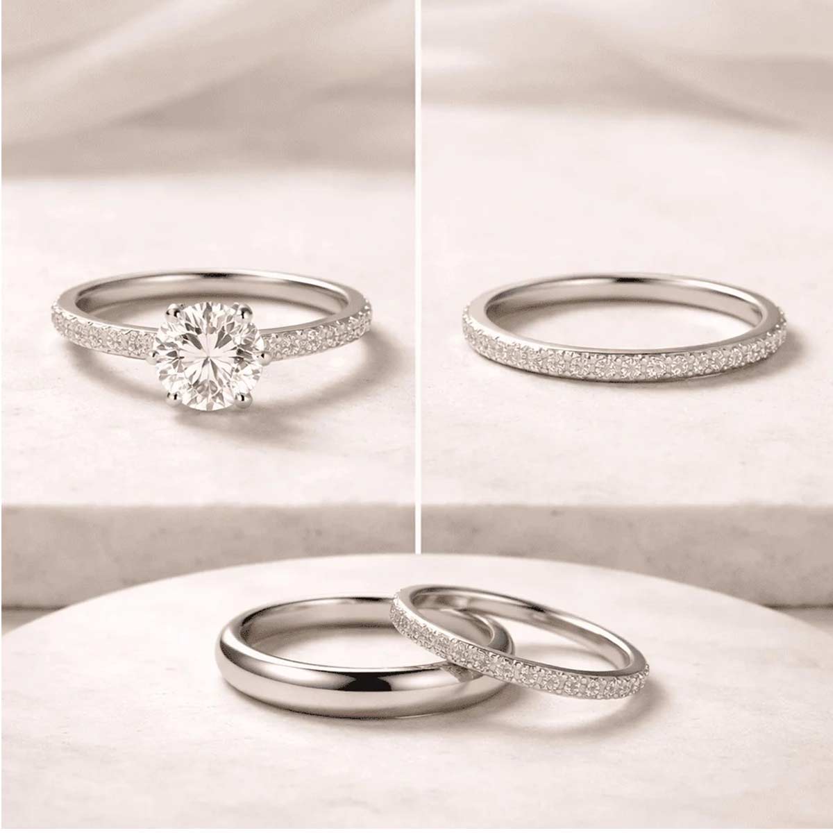 Engagement Ring vs Wedding Ring