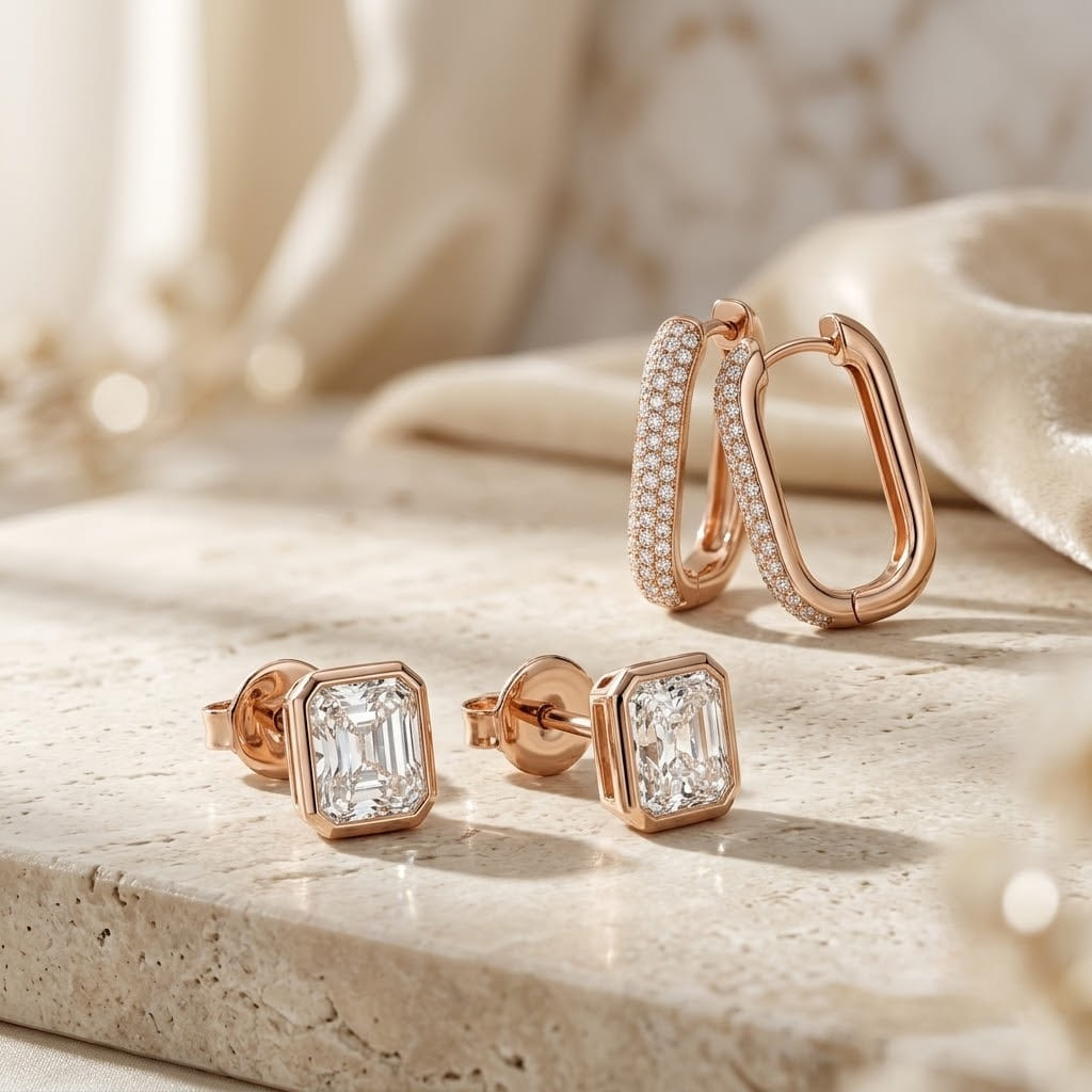 Lab-Grown Diamonds: Does the Choice Affect Studs vs Hoops?