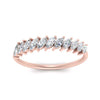 Load image into Gallery viewer, LabGrown-Diagonal-Diamond-Marquise-Half-Band-in-rose-gold-FD9726BANGLE5-NL-RG