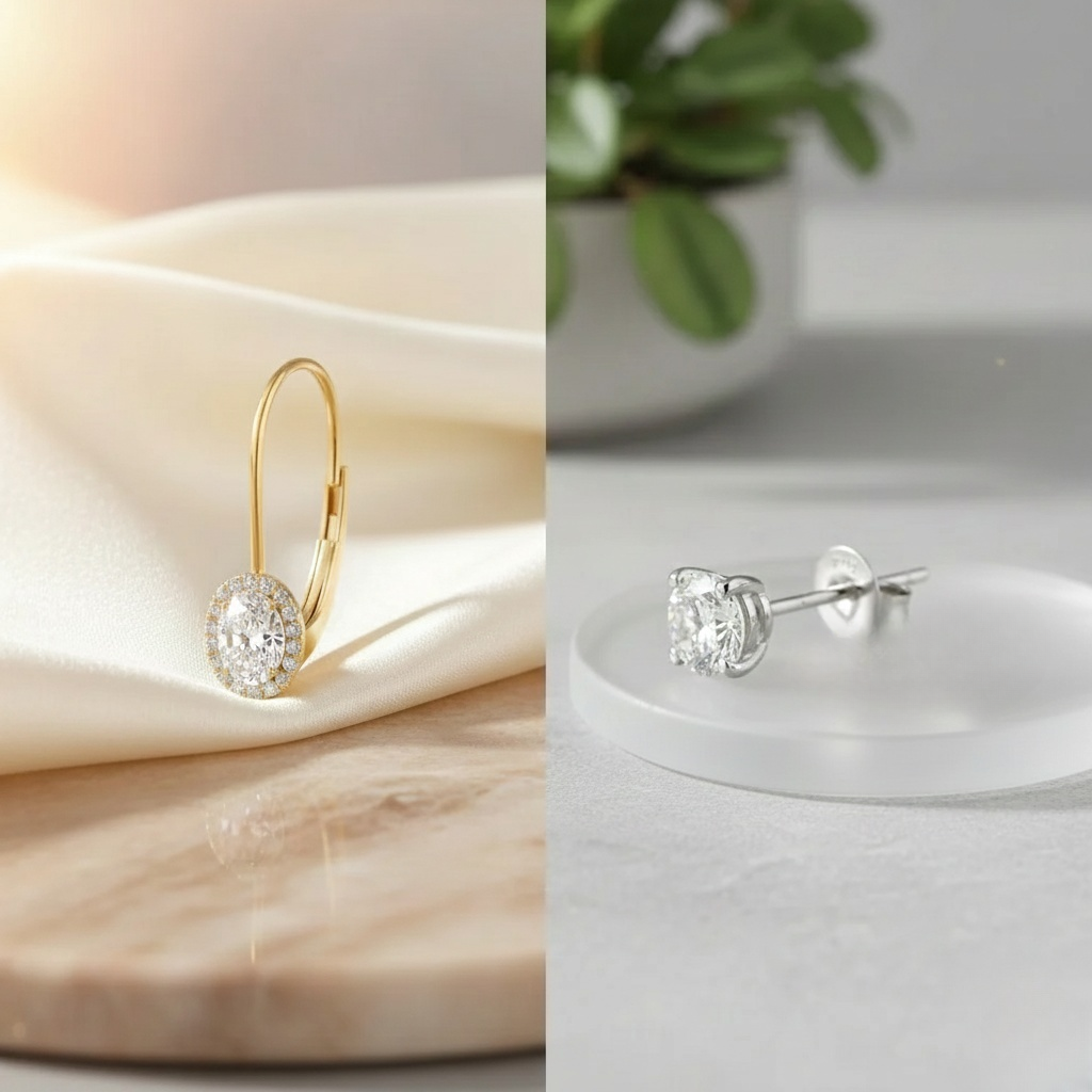 Lever Back vs Push Back Earrings