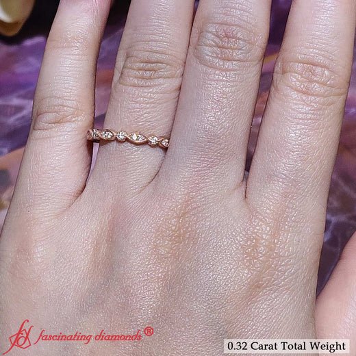 Marquise-and-dot-stacked-wedding-band-ring-in-rose-gold-FD8641B-_1.1