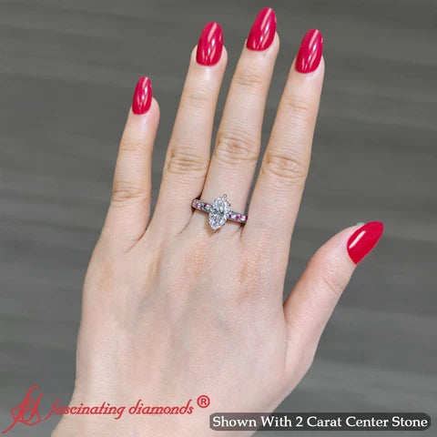 Antique Filigree Marquise Diamond Ring