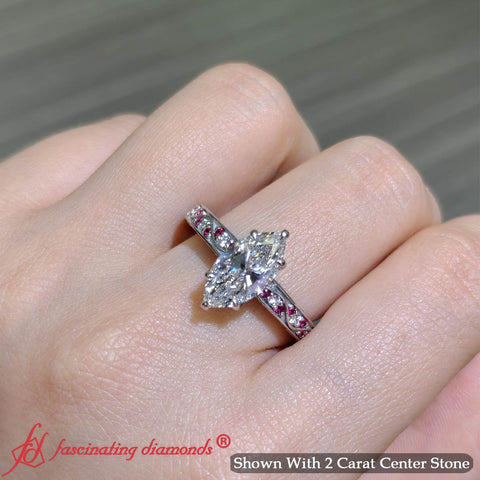 Antique Filigree Marquise Diamond Ring
