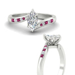 Load image into Gallery viewer, Marquise-cut-diamond-swirl-channel-set-pink-sapphire-wedding-ring-in-white-gold-FDENS4028MQRGSADRPIANGLE3-NL-WG.jpg?v=1754995916
