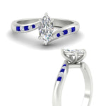 Load image into Gallery viewer, Marquise-cut-diamond-swirl-channel-set-sapphire-wedding-ring-in-white-gold-FDENS4028MQRGSABLANGLE3-NL-WG.jpg?v=1754995915