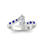 Load image into Gallery viewer, Marquise-cut-diamond-swirl-channel-set-sapphire-wedding-ring-in-white-gold-FDENS4028MQRGSABLANGLE5-NL-WG.jpg?v=1754995915