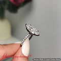 Thumbnail 6 - Marquise-cut-french-pave-diamond-engagement-ring-in-black-gold-FD11408MQR-1