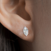 Load image into Gallery viewer, Marquise Diamond 6 Prong Stud Earrings Half Carat