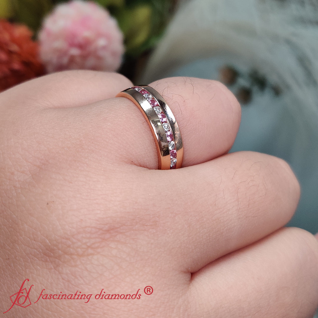 Mens_Channel_Lab_Diamond_Wedding_Band_With_Pink_Sapphire_In_18K_Rose_Gold-FDM8040B-2