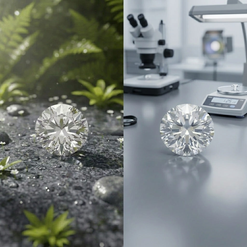Natural vs Lab-Grown 5 Carat Diamonds